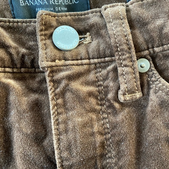 Banana Republic Coconut Brown Soft Velvet High Rise Flare Long Pants - Picture 3 of 11